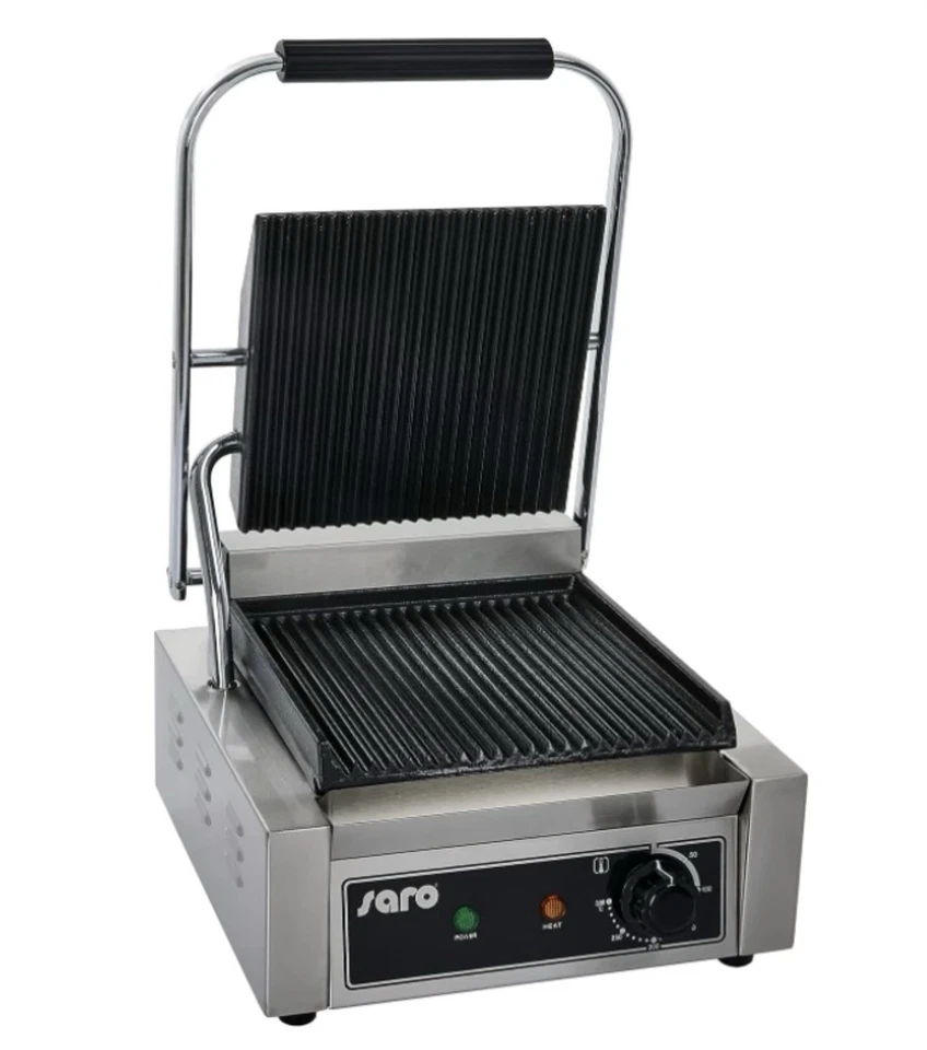 Saro 443-1000 PG 1 griglia elettrica a Contatto, Argento - Immagine 4 di 4