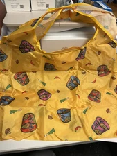 ✅Nongshim Korea 🍜Ramen noodle soup Tote Nylon Re-usable Bag New🍜