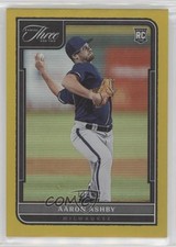 2022 Panini Three and Two Rookies Holo Gold /12 Aaron Ashby #140 i6j