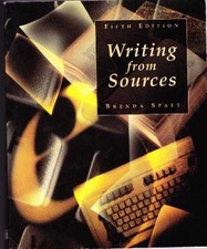 Writing from Sources - Paperback, by Spatt Brenda - Acceptable