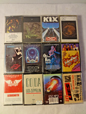 Lot Of 12 Cassette Tapes - Hard Rock/Rock From Various Eras Ozzy Led Zep HSAS