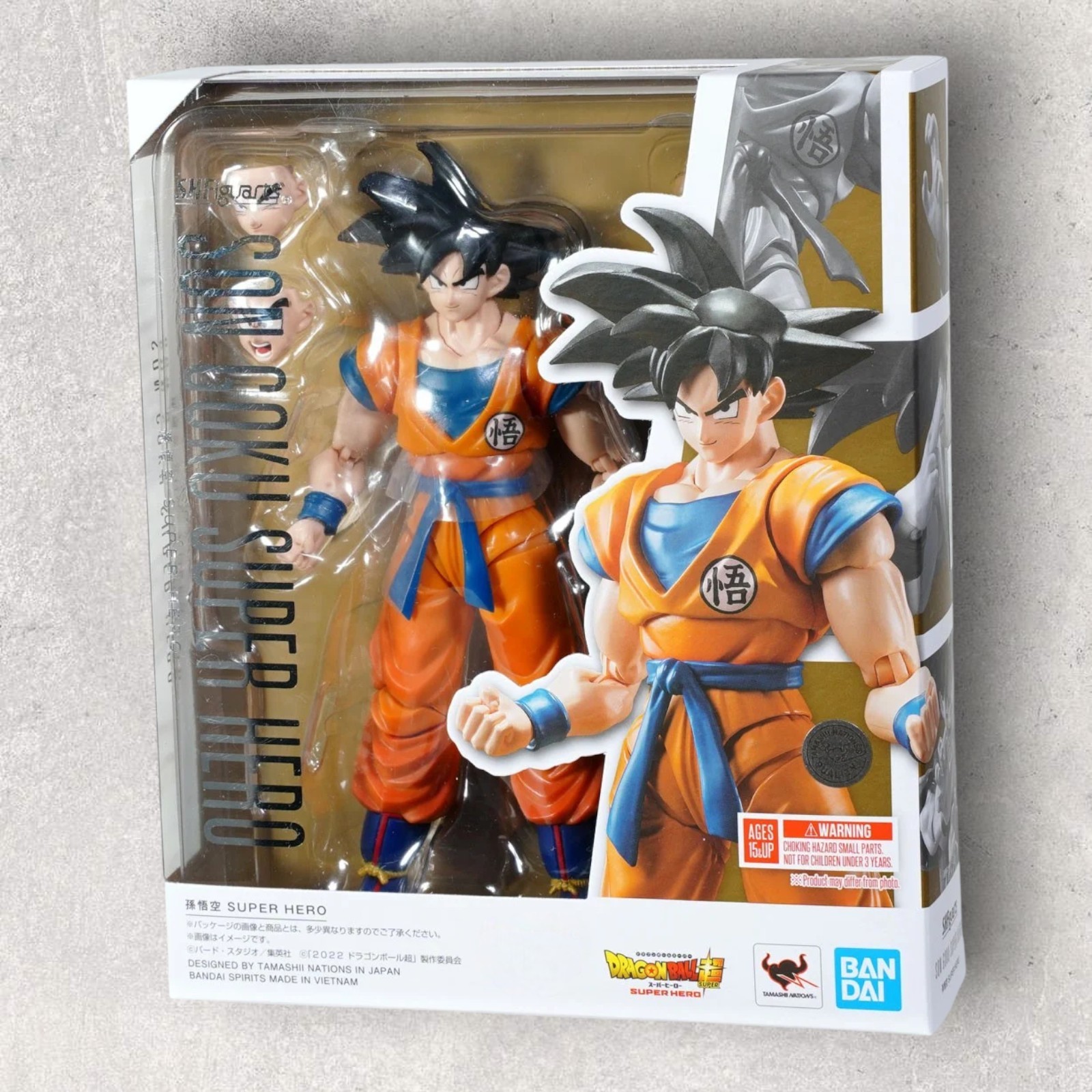 In-Stock Bandai S.H.Figuarts SHF Son Goku Super Hero Dragon Ball Action Figure