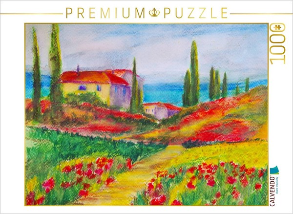 Calvendo Puzzle A House In Tuscany | 1000 Pieces, Finished Size 25.2 × 18.9 In (-image