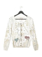 White Stuff Women's Cardigan UK 8 Cream 100% Cotton Cardigan New with tags