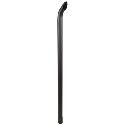 Exhaust Stack Pipe Replacement for UNIVERSAL - 1-7/8'' x 48'' Curved Black