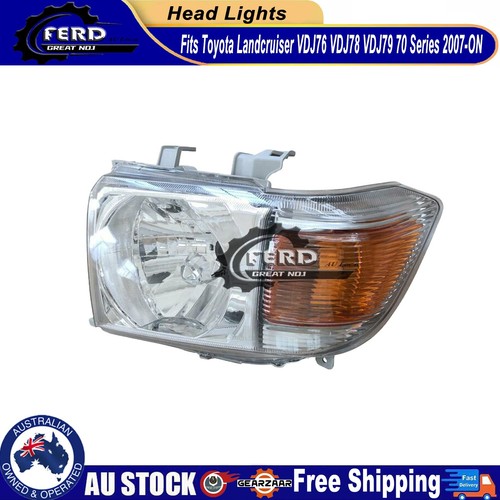 Fits Toyota Landcruiser 70 series VDJ76 VDJ78 VDJ79 2007-On Left Head Light Lamp - Picture 2 of 3