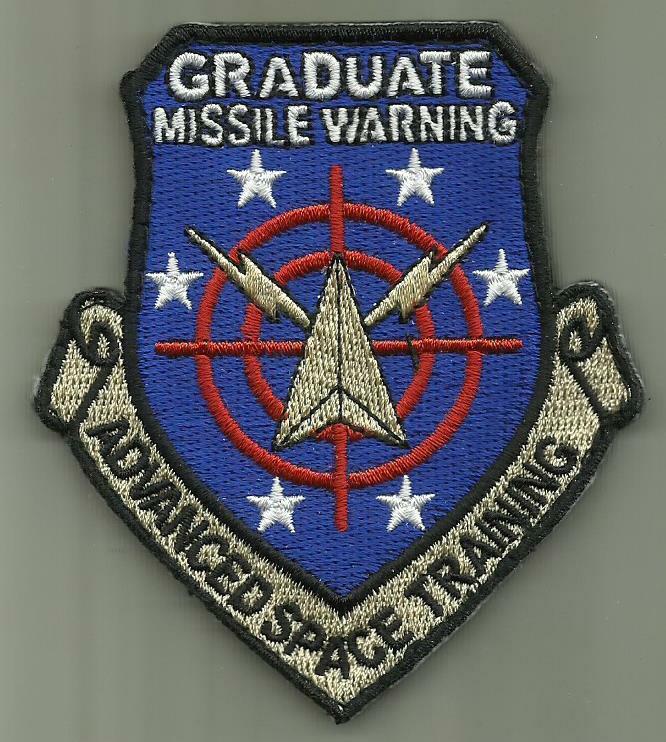 USAF 1st ACCS ナイトウォッチ　パッチ GRADUATE MISSILE WARNING ADVANCED SPACE TRAINING USAF PATCH