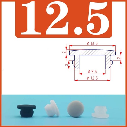 Silicone Rubber Grommet Plug Bung Cable Wiring Protect Bushes Snap-on 2.5-50.6mm - Picture 27 of 56
