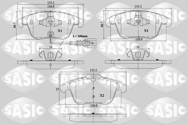 Plaquettes de frein avant VW Tiguan 4Motion idéales pour la conduite en montagne