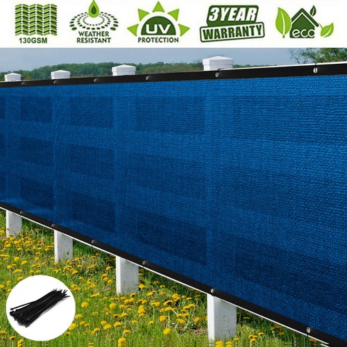 3' 4' 5' 6' 8' x50' Privacy Fence Wind Screen Garden Patio Tarp Mesh Shade Cover - Picture 22 of 24
