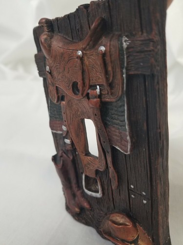 Cowboy Western SINGLE TOGGLE 3D Lichtschalter Platte Resin 1998 Figi Workshop  - Bild 10 von 12