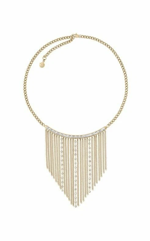 Michael Kors MKJ6215 710 金色 St 钢长方形条纹项链 — 第 3/4 张图片