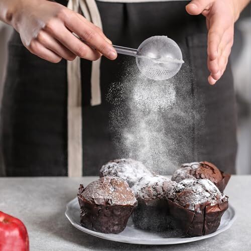 Flour Sifter Stainless Steel Flour Sifter for Baking One Handed Operation Bak... - Picture 6 of 6