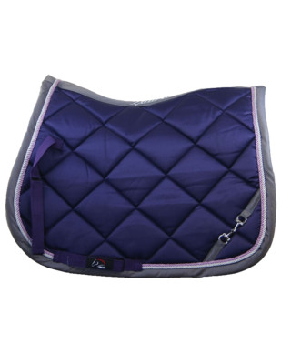 NEU HKM Lauria Garrelli Golden Gate Bit Schabracke, Pony, lila, Allzweck