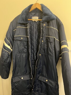 Coveralls Insulated VINTAGE SEARS Work Leisure Sz 46-48 Blue