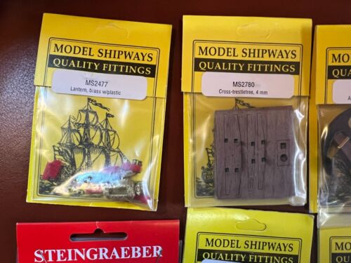 Lot of ten (10) Model Shipways and Steingraeber Ship fittings - Picture 2 of 6