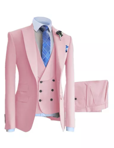 Men’s Suit 3 Piece White Meeting Party Wedding Business Formal Occasions - Picture 34 of 44