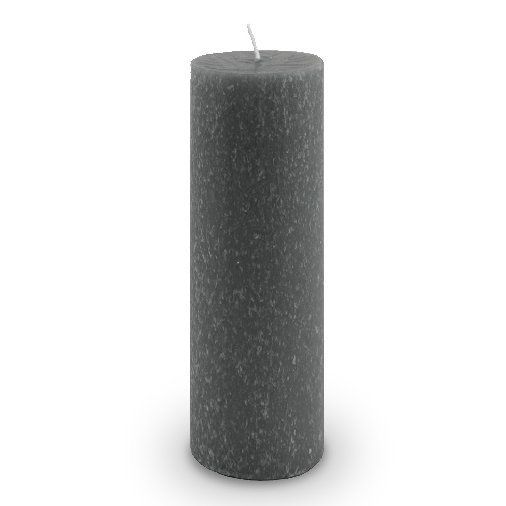 Root Timberline Pillar Candle, 3x9" Unscented Stone (339195)