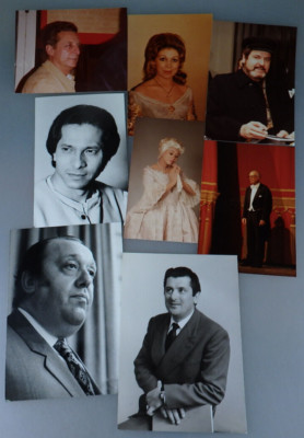 8 Fotos Opernsänger und Operndirigenten ca. 1955 bis 1975 (109105)