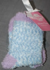 Snuggle Feet Womens Blue & Purple Soft Cozy & Warm Fuzzy Socks - Shoe Size 5-9