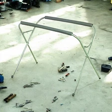 200lb Portable Work Stand Capacity  Foam Cushion Auto Body Shop Paint Panel Door