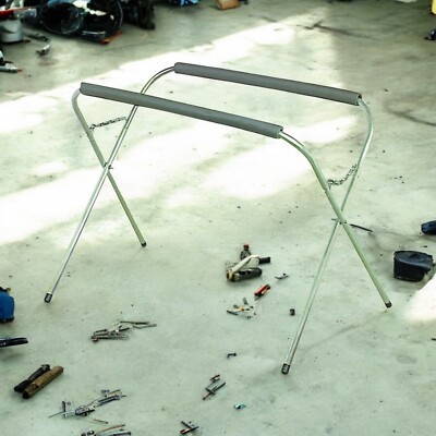 200lb Portable Work Stand Capacity Foam Cushion Auto Body Shop Paint ...