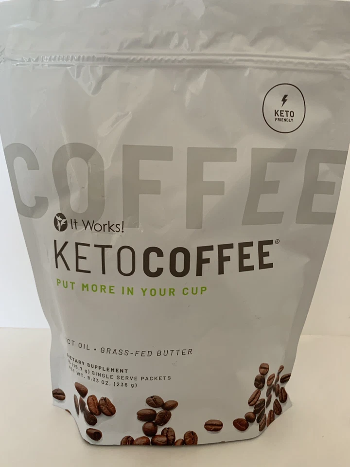 ¡Funciona! Café Keto nuevo y mejorado 3 paquetes individuales aceite MCT Foto 2 de 4