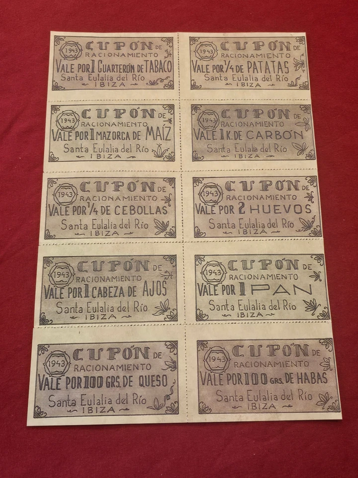 CASCO DE ACERO SEGUNDA GUERRA MUNDIAL ALEMÁN ESPAÑOL AZUL DIV cartel raciones de guerra cupón sello Foto 3 de 4