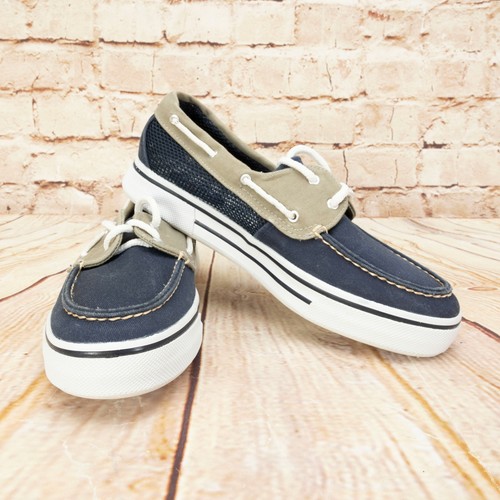 navy sperry sneakers