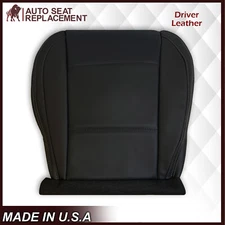 For 2016 Subaru Outback Legacy Driver Bottom Perforated LEATHER Seat Cover Black