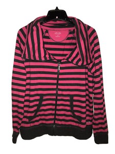 pink striped jacket