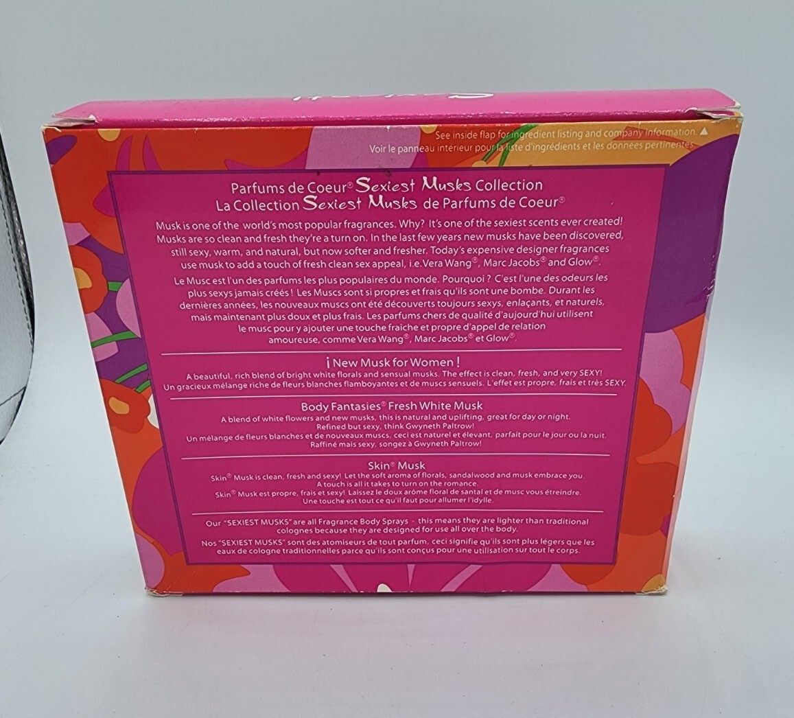 Vintage Body Fantasies Sexiest Musks Body Spray Set Skin Musk NEW Fragrance Gift