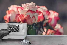 3D Floral Roses Wallpaper Wall Mural Removable Self-adhesive Sticker2931