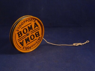 Yo-yo Publicitaire Ancien ABC BOMA – Tôle, Années 30-40, Jeu Vintage