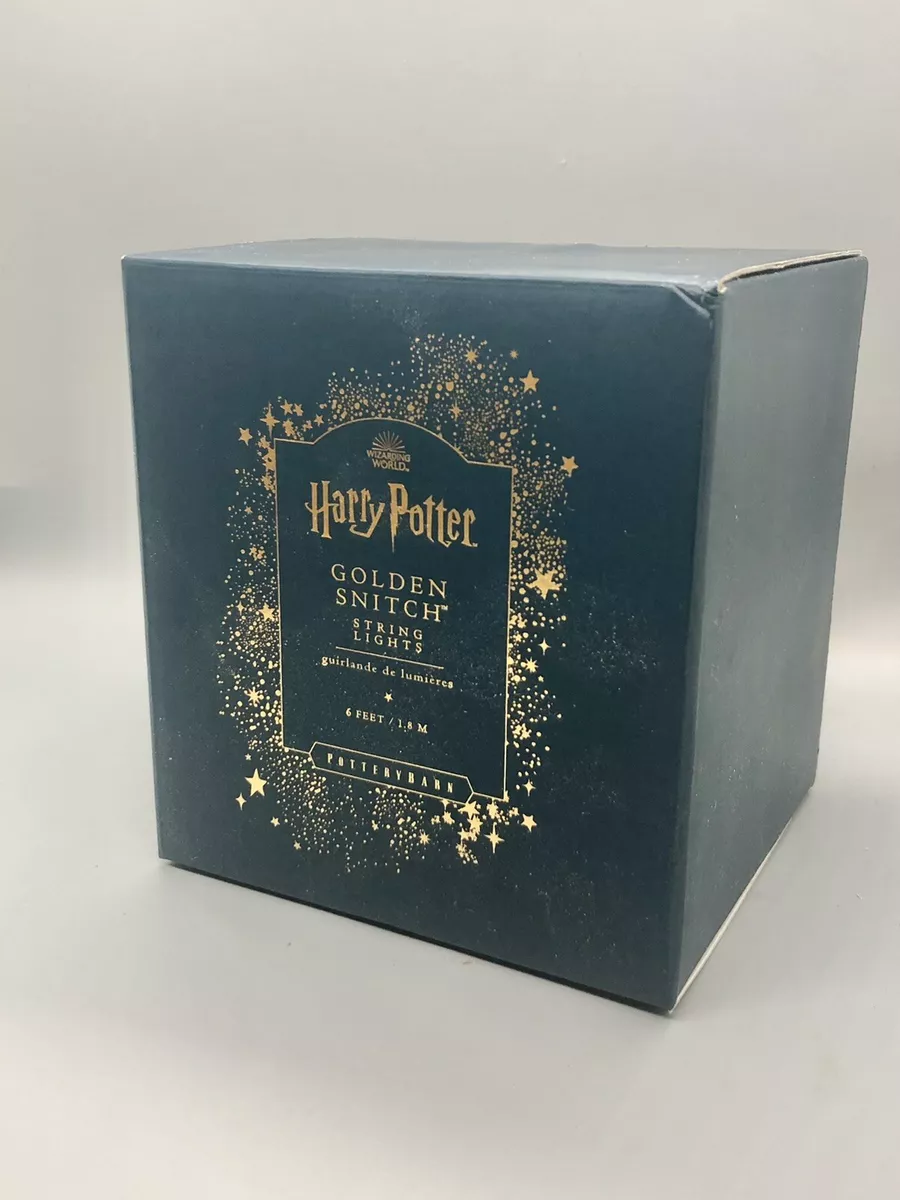 NEW Harry Potter Golden Snitch String Lights 6ft Pottery Barn Battery operated