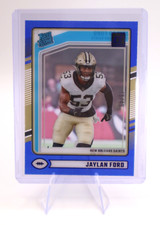 2024 Clearly Donruss JAYLAN FORD #92 Rated Rookie Blue /49 Saints SP