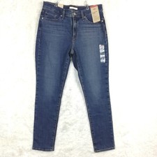 Levi's Womens Jeans 311 Shaping Skinny Blue Denim Mid Rise Medium Wash 32 New