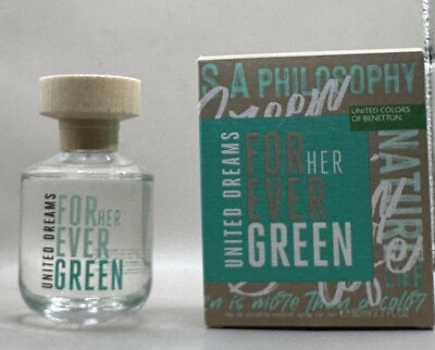 UNITED DREAMS FOREVER GREEN * Benetton 2.7 oz / 80 ml EDT Women Perfume Spray