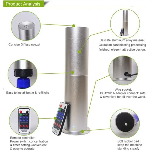 Aroma360 Silver or Black Mini360 PRO Scent Diffuser Hotel Collection W/R Control - Picture 13 of 22