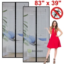 Mosquito Door Net Mesh Screen Bug Pet Patio Hands Free Magnetic Magic Closer USA