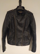 Beautiful Jacket, Genuine Leather, Women, Biker Style Size 10-12