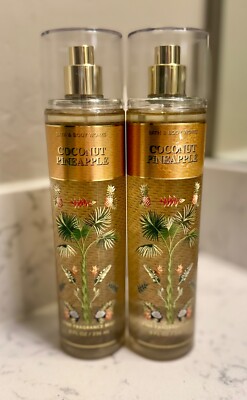 Bath & Body Works Coconut Pineapple Fine Fragrance Mist 8 fl oz (2 bottles!)