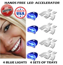 4 Laser LED UV Blue Plasma Hands-free Teeth Whitening Accelerator Light Lamp USA