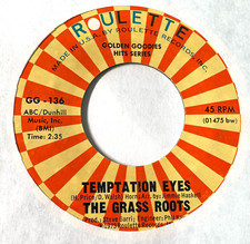 GRASS ROOTS * GRASSROOTS 45 * Temptation Eyes / Come On And Say It UNPLAYED ! RI