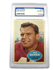 1960 Topps Sam Baker #24 PGS EX-MT 6 Cleveland Browns Fullback