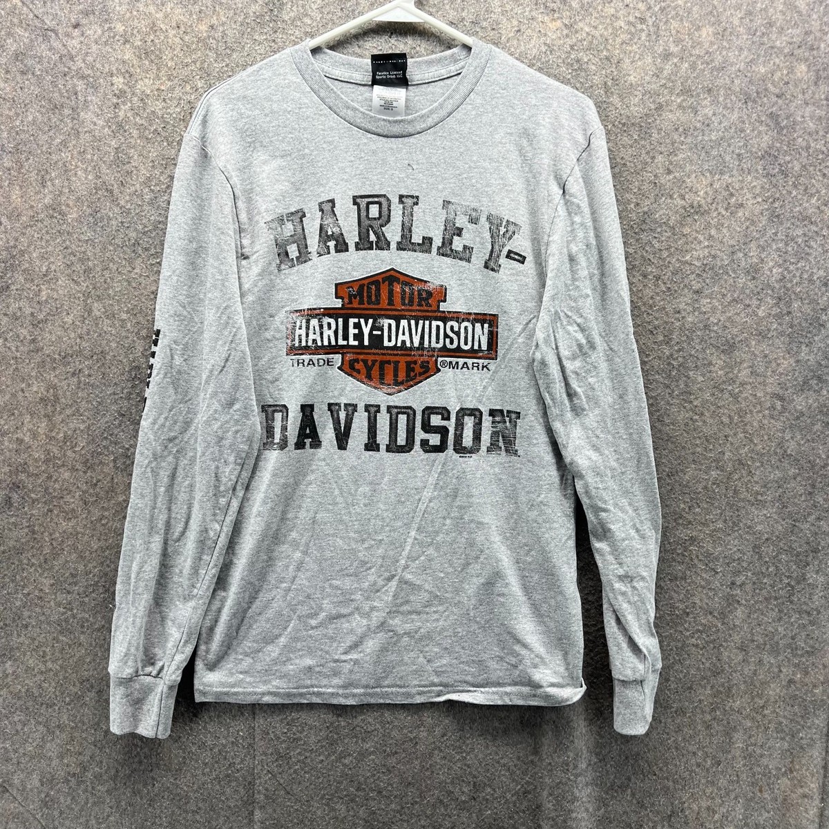 Harley-Davidson グレー ロングスリーブTシャツ Harley Davidson Shirt Men Small Gray Long Sleeve Tee Motorcycle