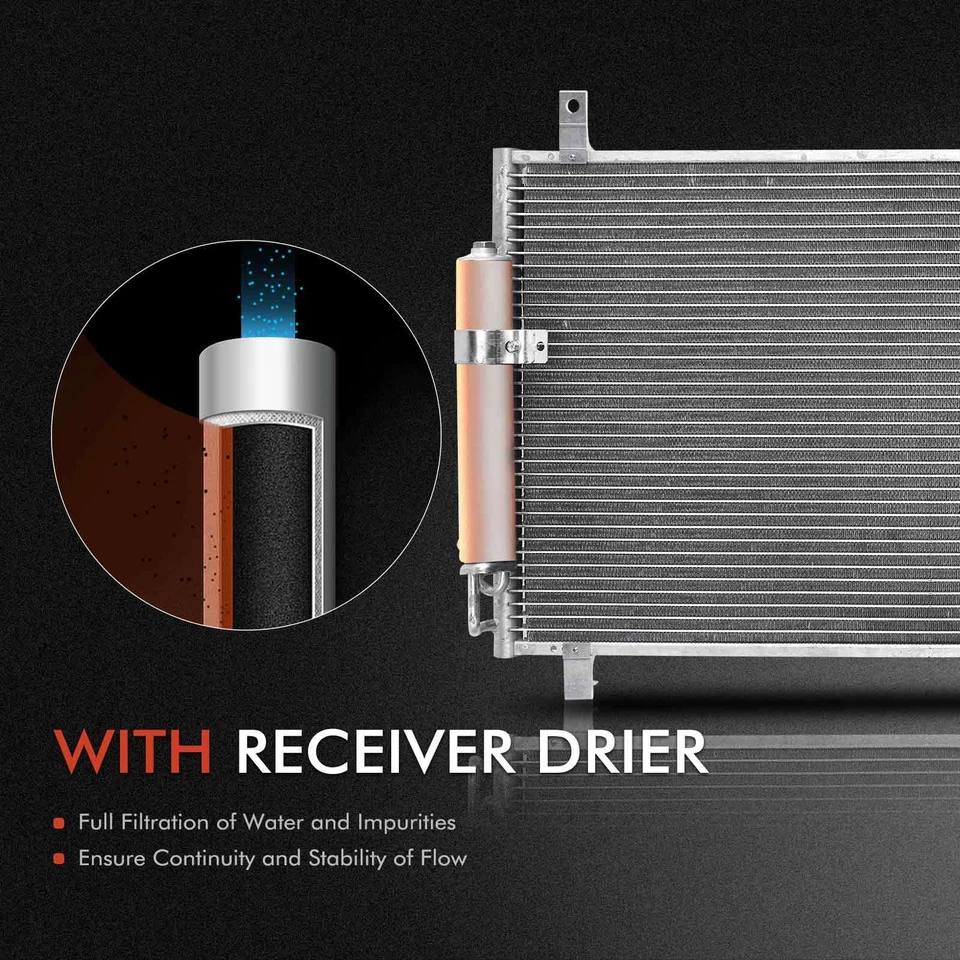 Nuevo kit de radiador y condensador de CA y ventilador de refrigeración para Nissan 350Z 2003-2006 V6 3,5 L Foto 4 de 4