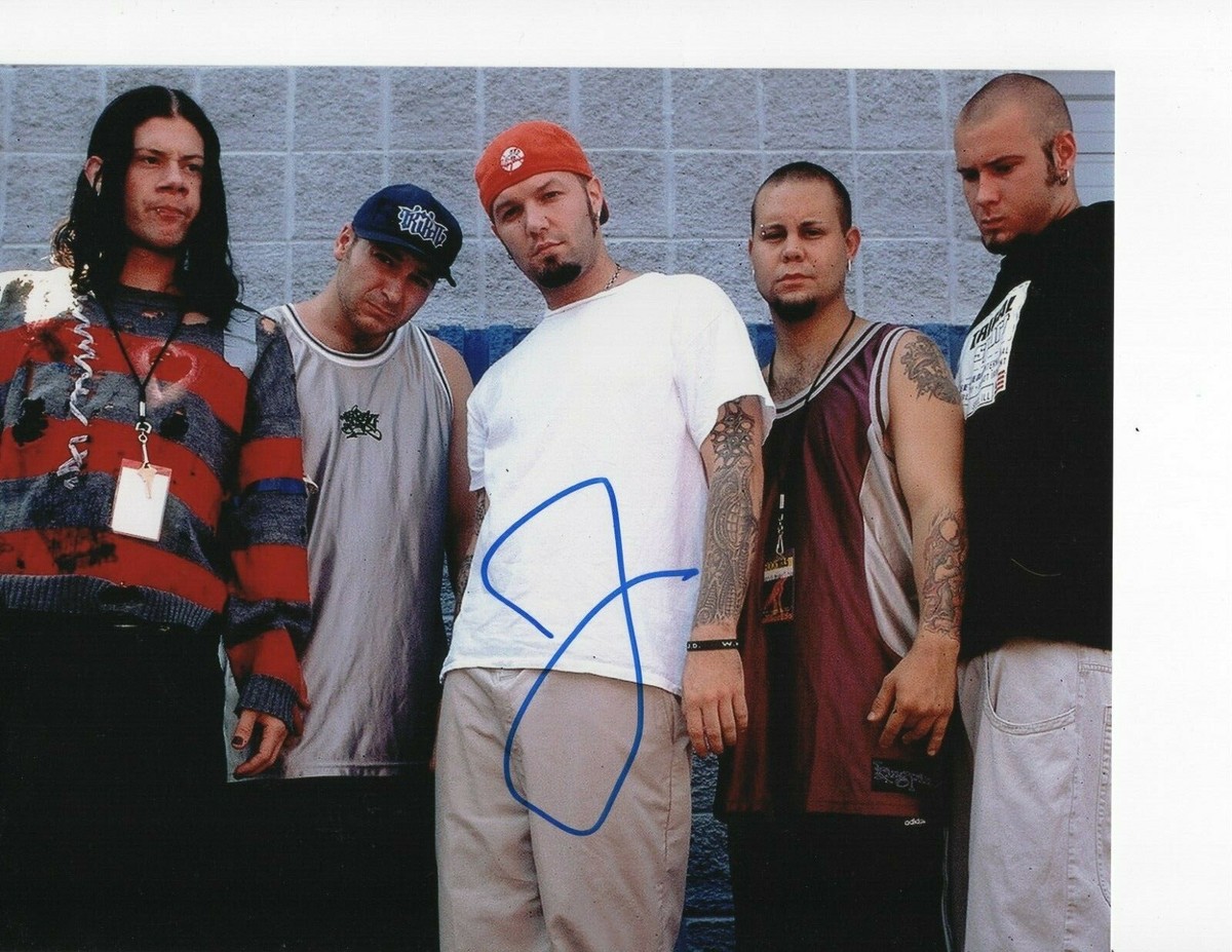FRED DURST WHITE SHIRT LIMP BIZKIT SIGNED 8X10 | eBay