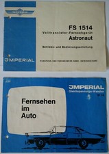 Bedienungsanleitung Fernseher Imperial FS 1514 Astronaut Original