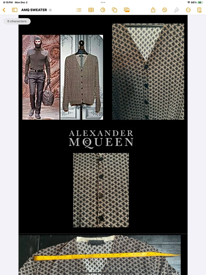 Alexander McQueen Men's MAIL KNIT SWEATER  - Image 4 of 4